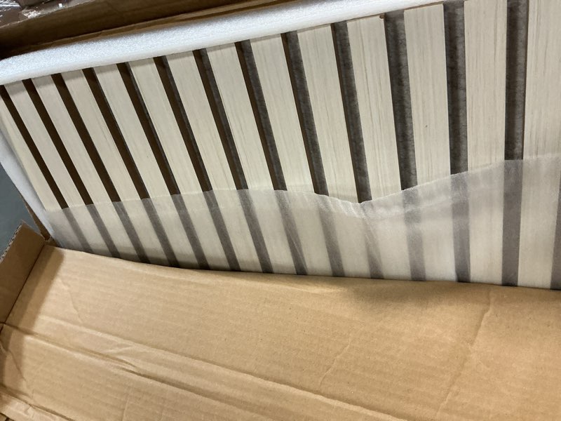 Condition photo showing Good Condition for art3d 2 wood slat acoustic panels for wall and ceiling - 3d fluted sound absorbing panel with wood finish - white elm 2pcs - 47.2?23.6in. white elm