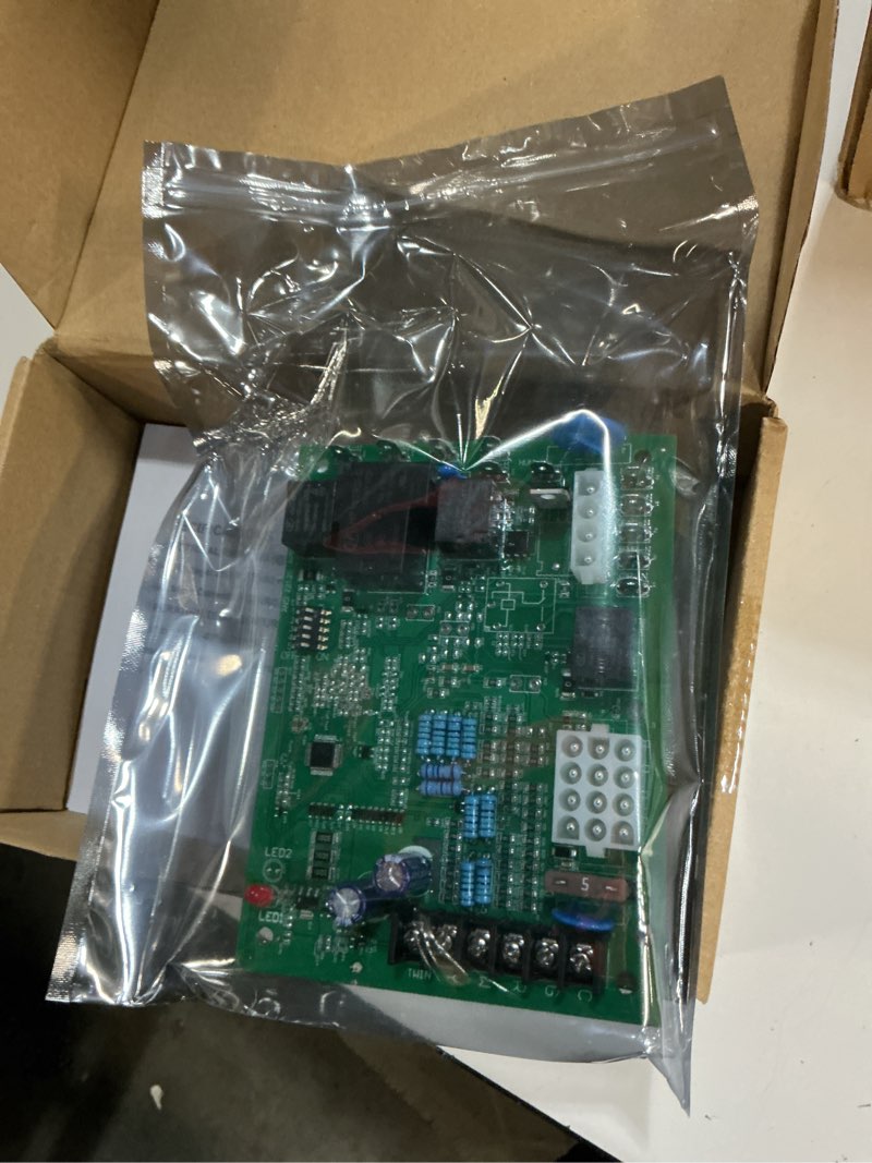 Condition photo showing Good Condition for 50a65-475 furnace control circuit board compatible with white-rodgers, for trane and american standard furnaces, replace 50a65-474, 50a65-475, 50a65-476, d341213p01, d341396p01