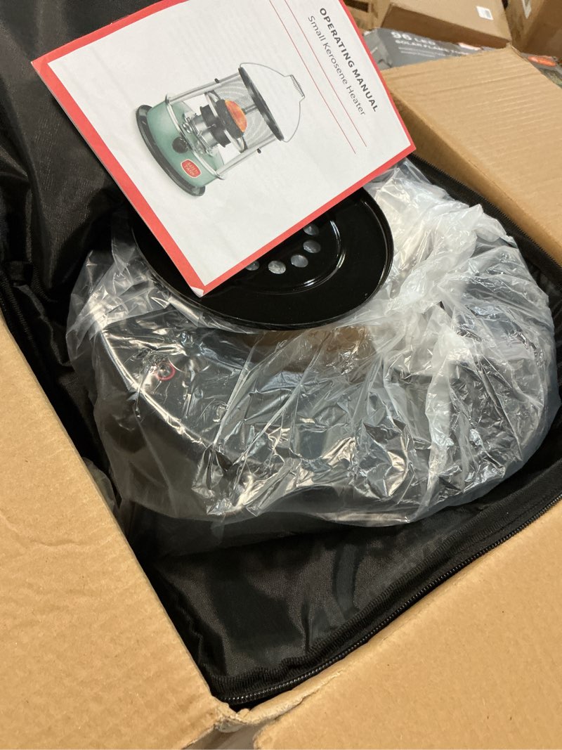 Condition photo showing Good Condition for 2 in 1 Portable Kerosene Heater & Stove 9000 BTU Non-Electric Indoor Outdoor Heater for Camping, Hunting, Cooking, Home, Garage, and Emergency Preparedness - Black