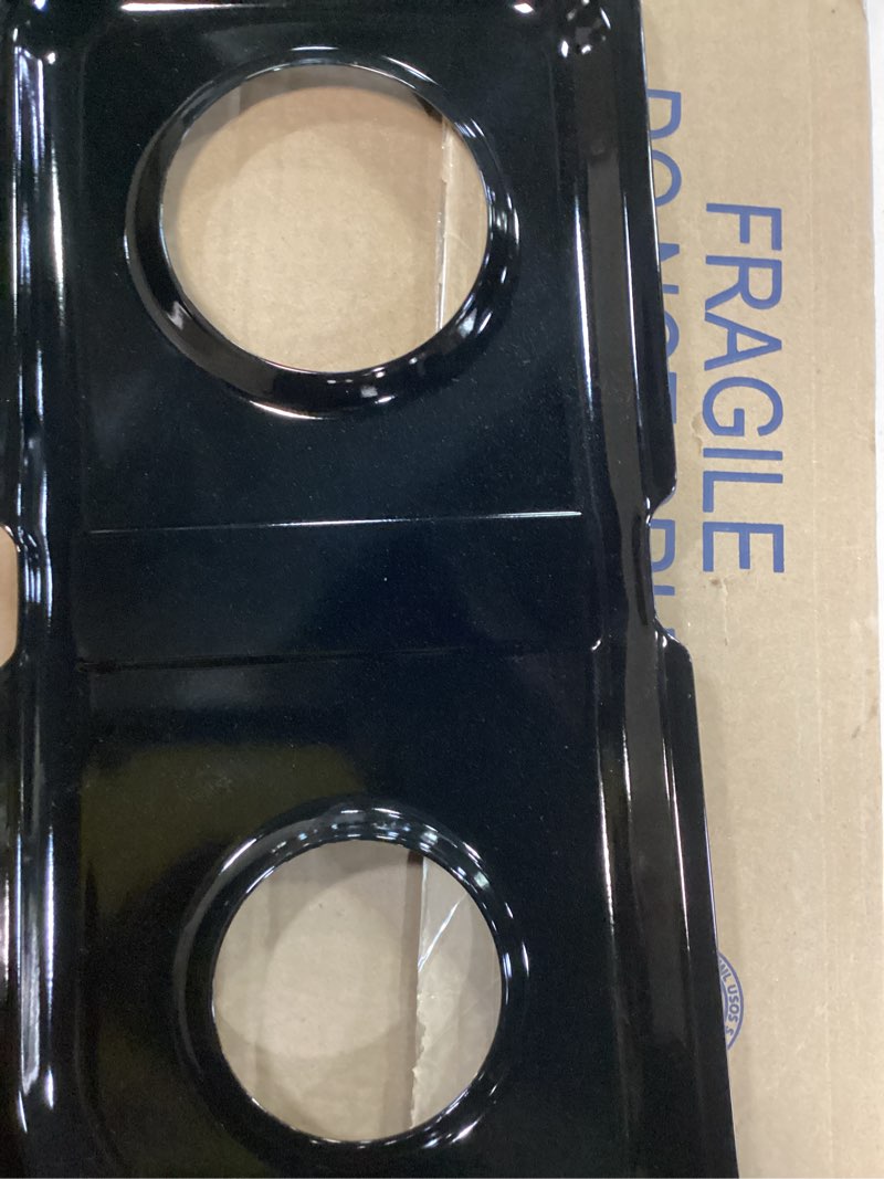 Condition photo showing Good Condition for GE WB34K10010 Genuine OEM Porcelain Double Drip Pan for Left Side Burners (Black) for GE Gas Ranges