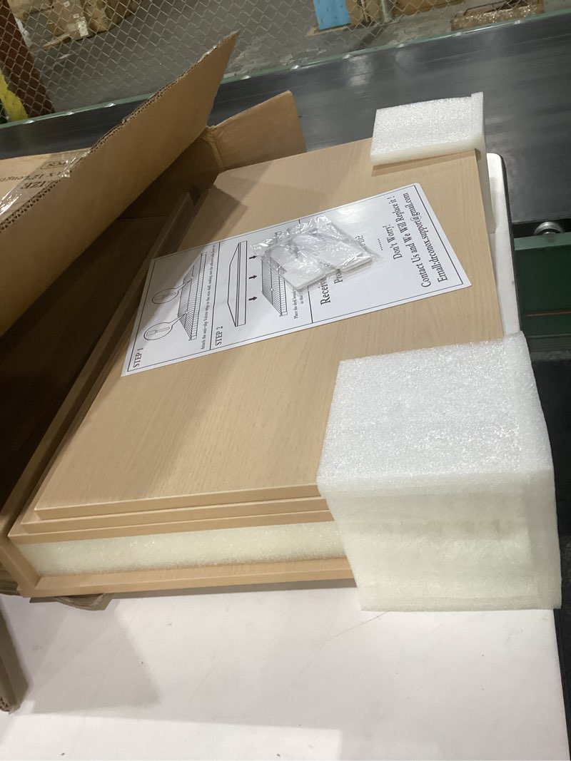 Condition photo showing Good Condition for wire shelf covers, bamboo wire rack covers (4pcs, 22" w x 12" d) natural
