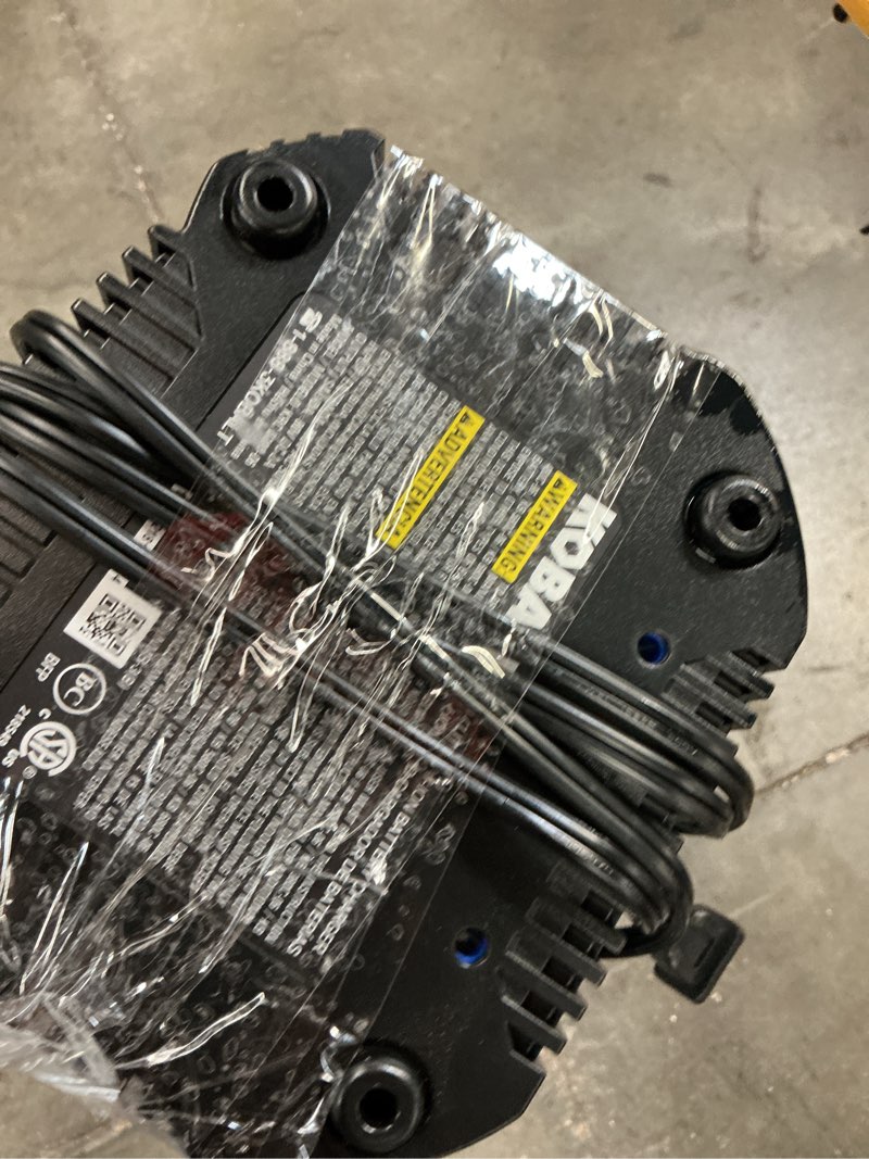 Condition photo showing As Is for kobalt battery charger