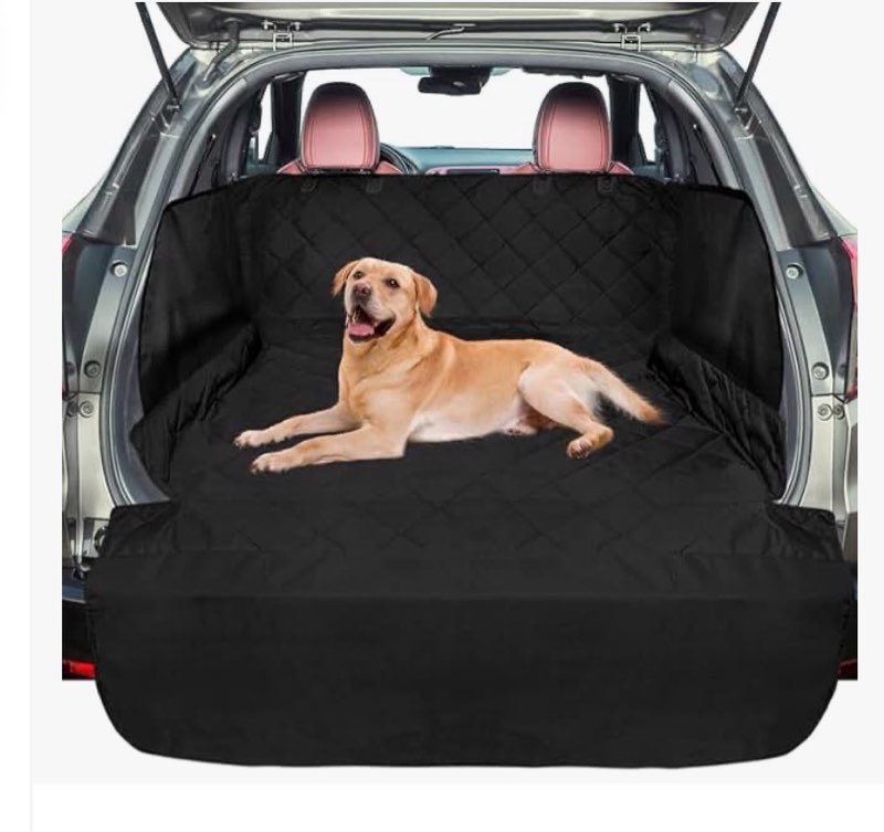 reevaa suv cargo liner for dogs, full coverage non-slip cargo cover with cushioned sides to protect 