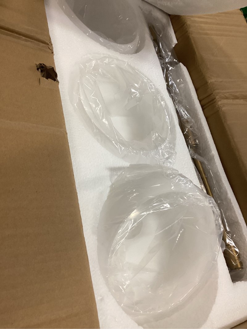 Condition photo showing New/Like New for pathson 3-lights milky...ing room, e26 bulb base