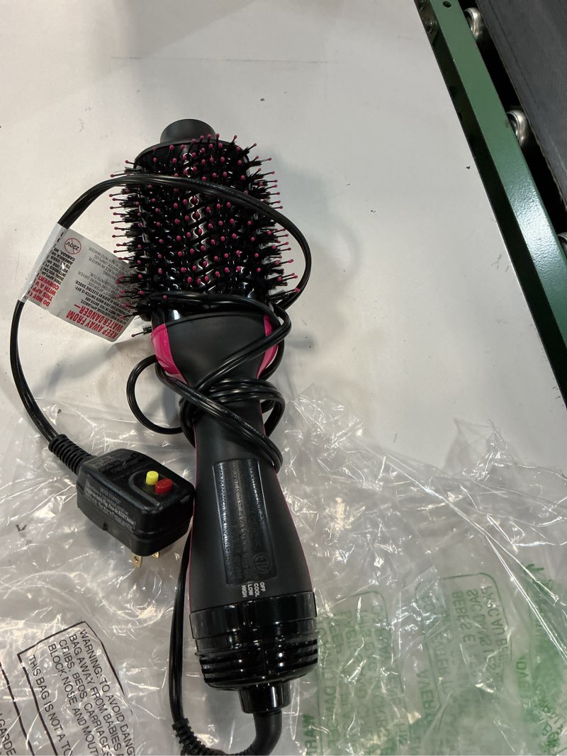Condition photo showing As Is for revlon one-step volumizer hair dryer and styler – easy salon-style blowouts – less frizz, more shine, and reduced heat damage, for all hair types and lengths (black) black 1.0 volumizer