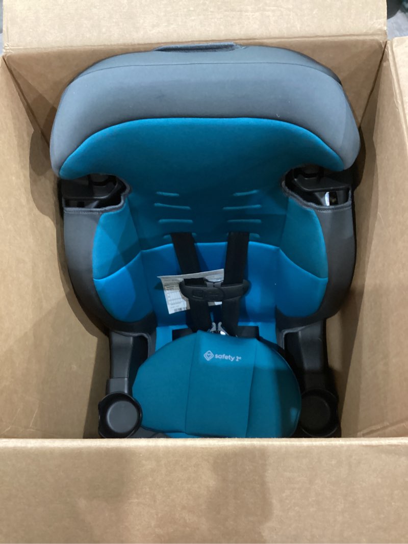 Condition photo showing Good Condition for safety 1st grand 2-in-1 booster car seat, converts from high back to belt-positioning booster, high back seat for kids 40-65, and belt-positioning 40-100 pounds, capri teal capri teal 2