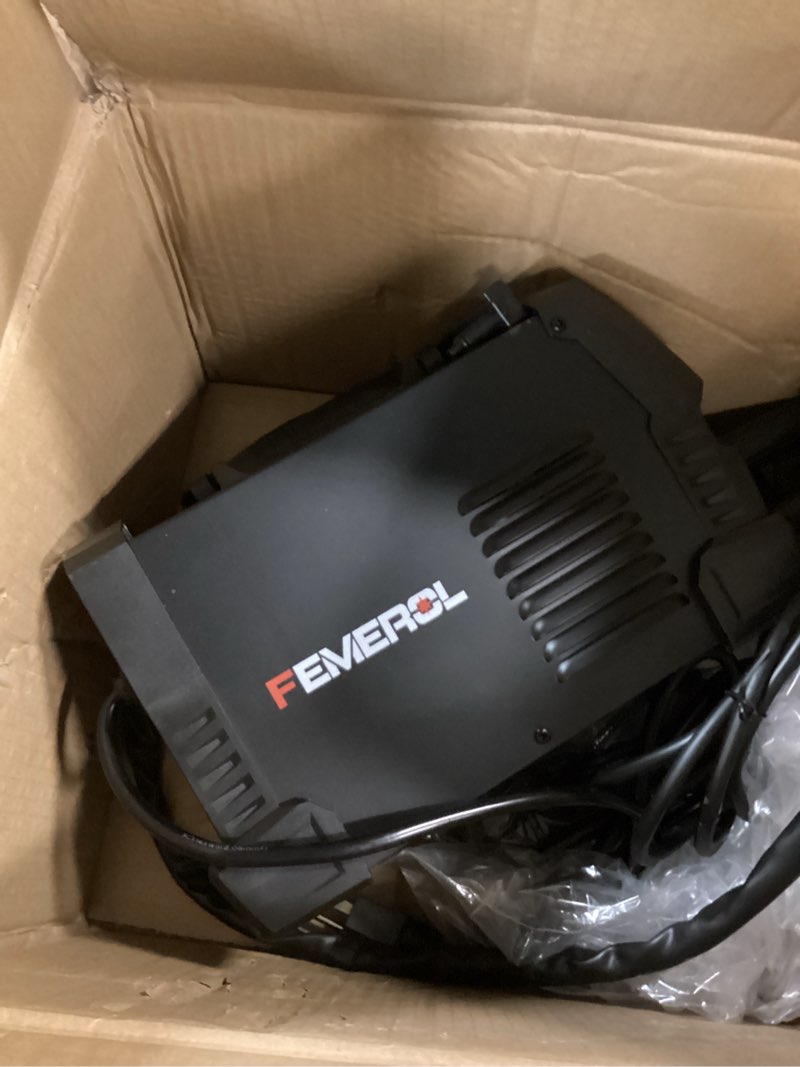 Condition photo showing Good Condition for 140a 3 in 1 mig welder,flux core, mig/lift tig/stick welding machine 110v portable igbt inverter synergic control, led display with welding helmets