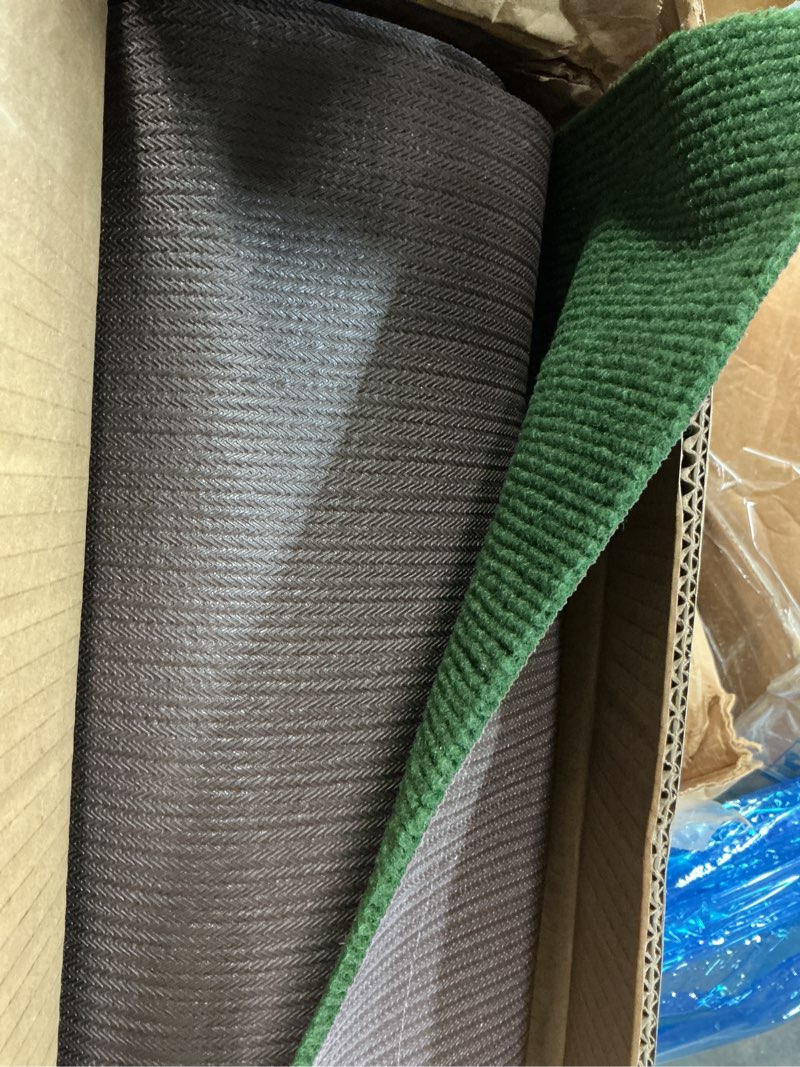 Condition photo showing item condition for Marine Carpet,5 FT x 20 FT Olive Green Indoor Outdoor Carpet 0.2" Thick with Water-Proof TPE Backing, Non-Slide for Home, Patio, Porch, Deck Olive Green 5 FT x 20 FT