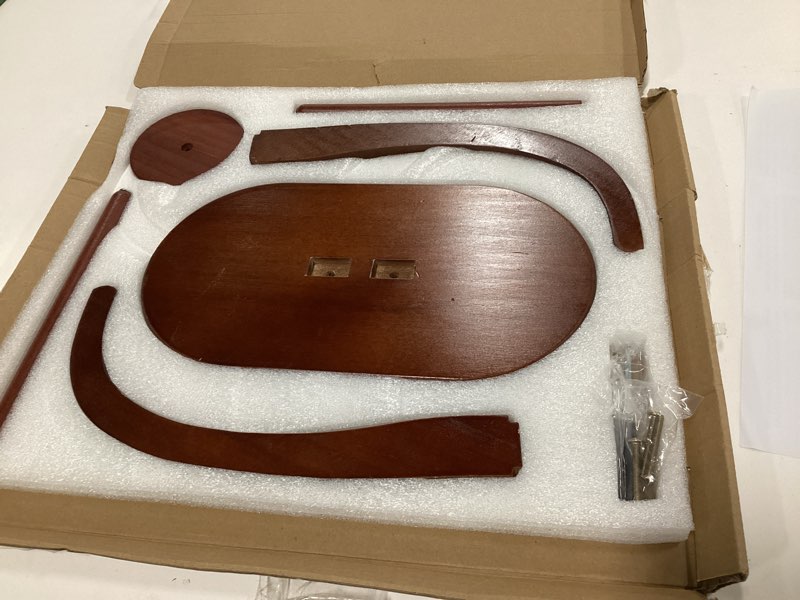 Condition photo showing New/Like New for Yarn Holder for Knitting and Crocheting, Magnetic Pendulum Wooden Yarn Holder with 2 Spindles, Crochet Gift for Knitting Lovers (Mahogany-Colored-2 Spindle) Walnut-Color