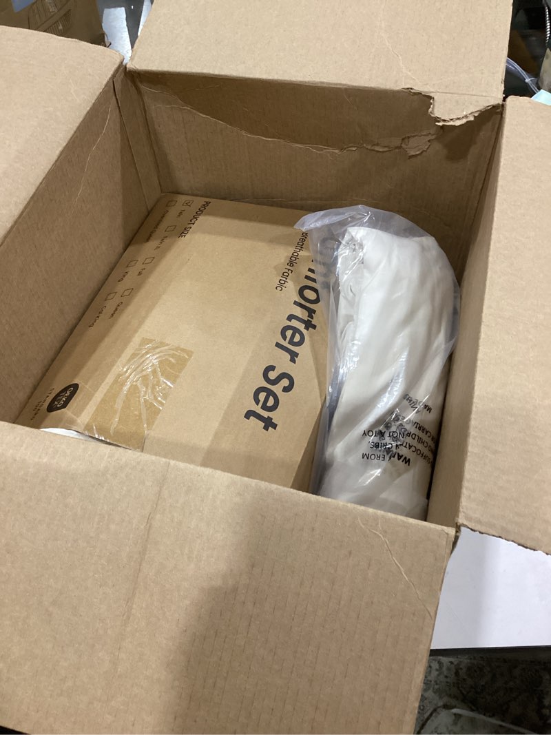 Condition photo showing Good Condition for Love's cabin Twin Comforter Set Off White, 5 Pieces Twin Bed in a Bag, All Season Bedding Sets with 1 Comforter, 1 Flat Sheet, 1 Fitted Sheet, 1 Pillowcase and 1 Pillow Sham Twin Off White