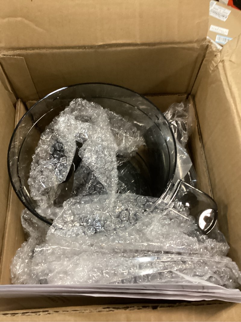 Condition photo showing Good Condition for COOKLEE Food Processor, 600 Watts, 6 Functions Electric Vegetable Chopper for Chopping, Mincing, Dicing, Shredding, Slicing, Purees & Dough with 12cup Processor Bowl, Food Chute & Pusher, Black