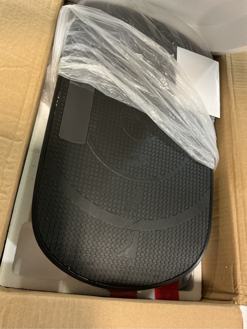 Condition photo showing Good Condition for merach vibration plate exercise machine, curved vibration plate for lymphatic drainage weight loss, vibrating plate with real-time calorie tracking on led display, workout equipment for home women men black