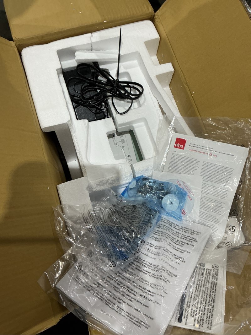 Elna Elnita ef72 Sewing and Quilting Machine with over 10" of Seamless, Aluminum Flatbed Sewing Space, 170 built-in stitches, 2 Alphabets for Home