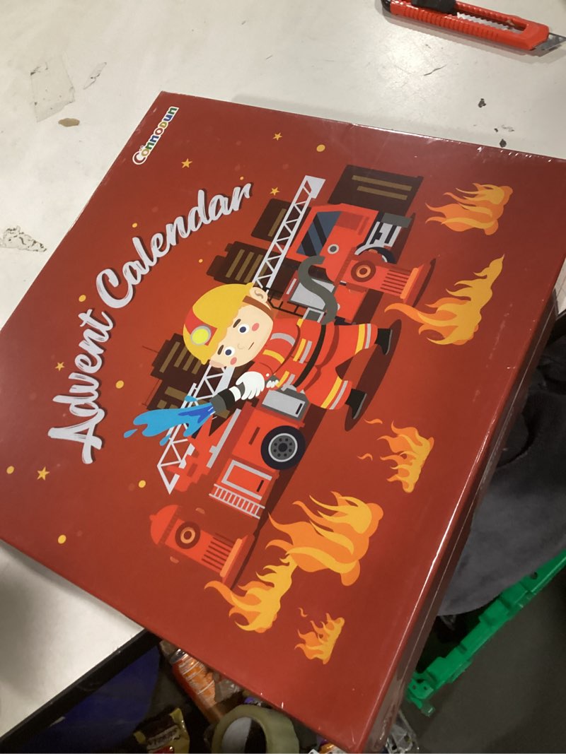 Condition photo showing New/Like New for Fireman Role Play Set for Kids, Commodum Pretend Fire Fighter Toys, Christmas Advent Calendar - 24 Days Advent Calendar Countdown Gifts for Toddlers Boys Girls, Xmas Surprise Holiday Gifts Ages 3+