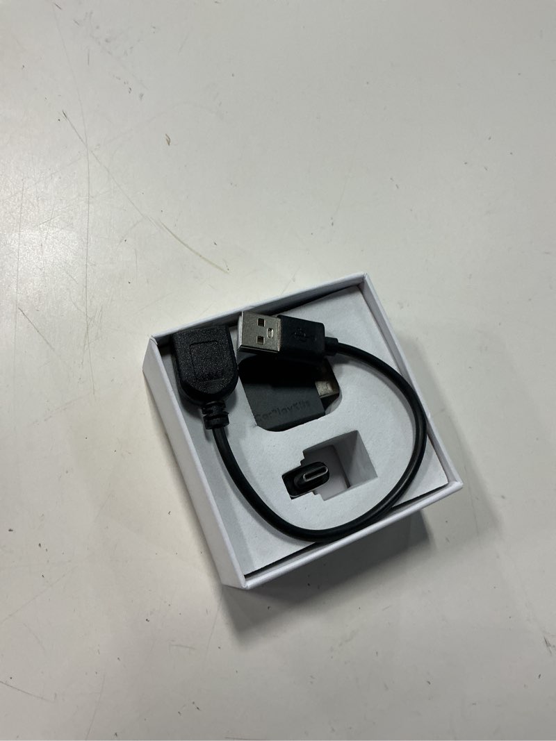 Condition photo showing Good Condition for wireless carplay adapter for iphone – 2026 4-in-1 dongle with airplay & screen mirroring, low latency, 5-second auto connect for wired cars, includes usb a/c?silvery?