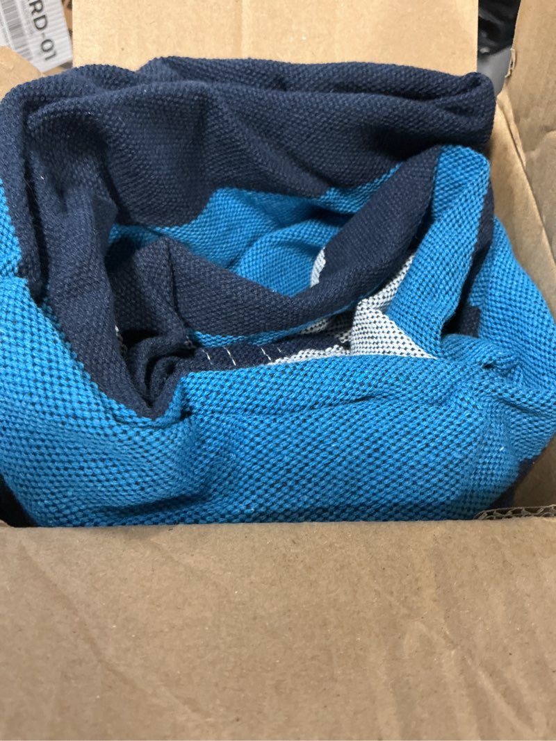 Condition photo showing Good Condition for zise 010 suncreat hammocks for outside, portable heavy duty tree hammock, ocean stripes ocean stripes x-large