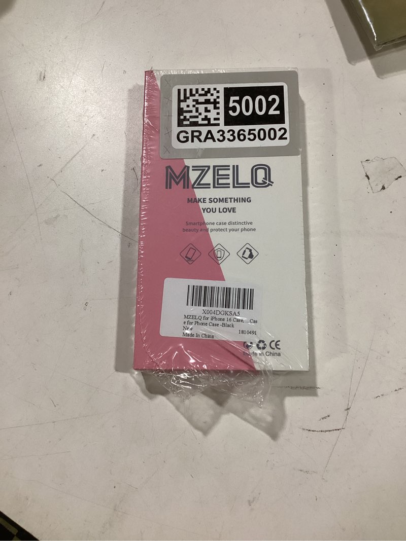 Condition photo showing New/Like New for MZELQ for iPhone 16 Case, Silicone Butterfly Cute Pattern, Camera Protection Soft Slim Phone Case for Phone Case -Black iPhone 16 Black-Butterfly