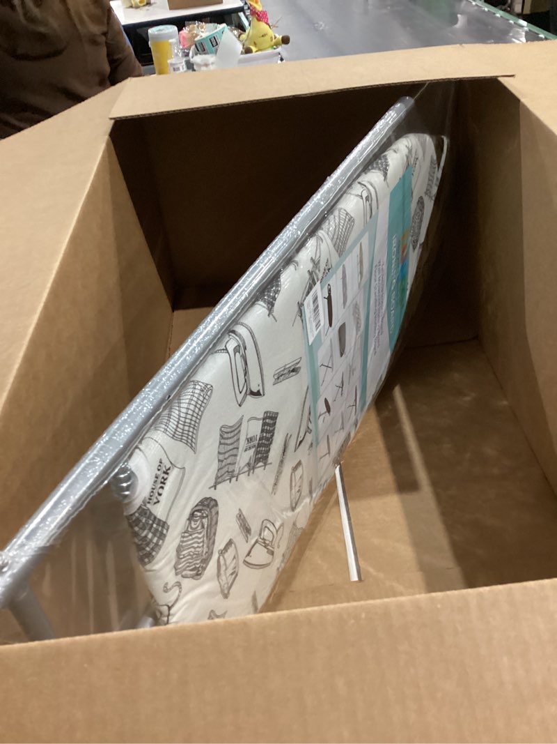 Condition photo showing Good Condition for duwee 14"x38" wall mounted and door mounted ironing board with heat resistant cover white