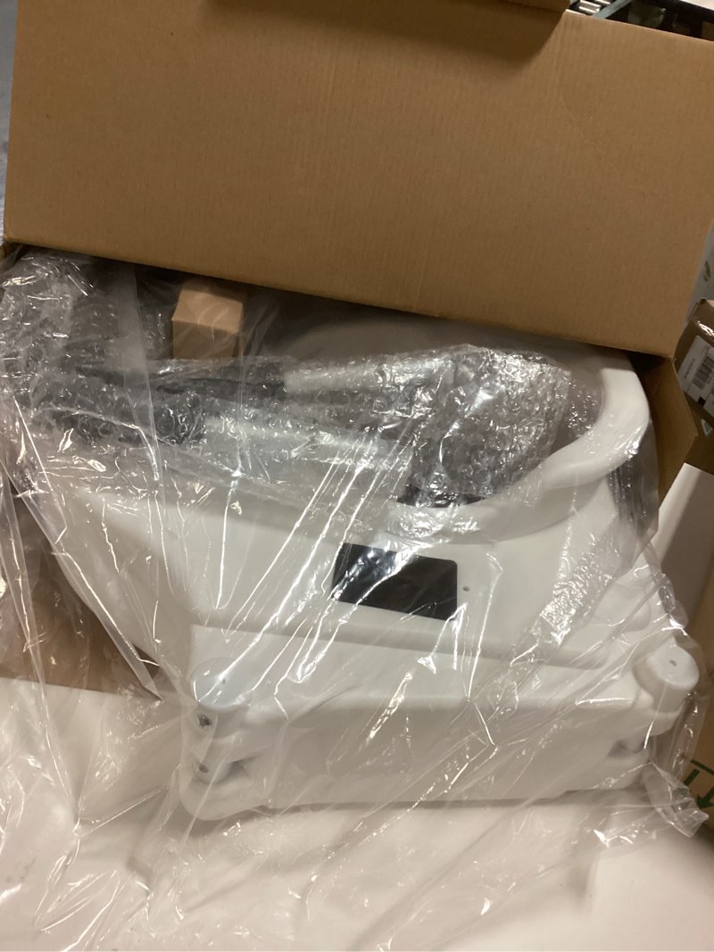 Condition photo showing New/Like New for Drive Medical 2-in-1 Raised Toilet Seat with Removable Padded Arms - Elevated Bathroom Safety Support - Secure Locking Attachment - Easy Height Assistance - Durable Plastic Construction Standard