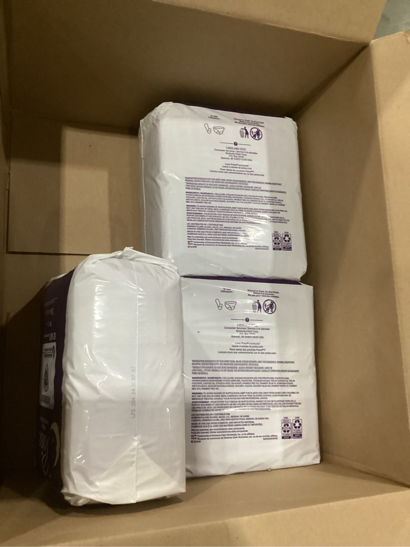 Condition photo showing As Is for MISSING 1/4 OF Poise Overnight Incontinence & Postpartum Pads for Bladder Leaks, 8 Drop Extra Coverage, 96 Count, Packaging May Vary Long 96