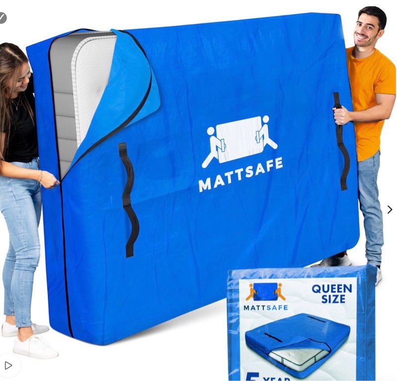 queen mattress – moving and storage bag,six parquet 