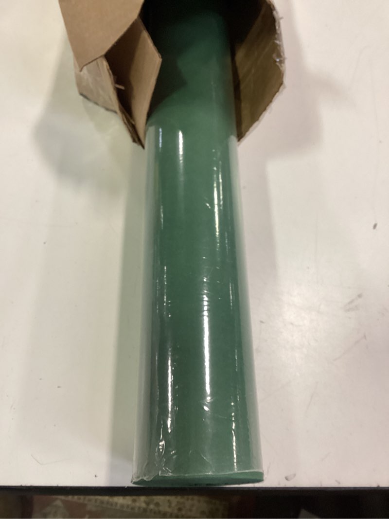 Condition photo showing Good Condition for Vanhench 48"x1500" (125') Dark Green Wrapping Paper, Colored Kraft Paper Roll for Christmas Art Crafts Poster Bulletin Construction Floor Covering Table Runner, Floral Bouquet Wrapping Christmas Green 48" x 125'