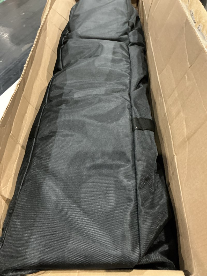Condition photo showing Good Condition for 10x10ft heavy duty backdrop stand double crossbar pipe and drape | sturdy heavy duty background frame with 10.3lbs metal base for parties photography wedding photoshoot decoration - black 10x10ft black