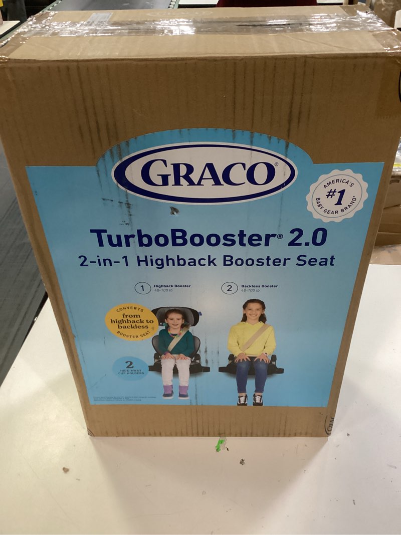 Condition photo showing New/Like New for graco turbobooster 2.0 highback booster car seat, declan
