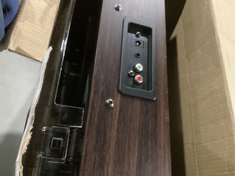 Condition photo showing Good Condition for Victrola Eastwood II Record Player with Speakers – Bluetooth 5.1 and Vinyl Stream Technology, Vintage Style 3-Speed Vinyl Player, Audio Technica AT-3600LA Cartridge (Espresso) Espresso Eastwood II