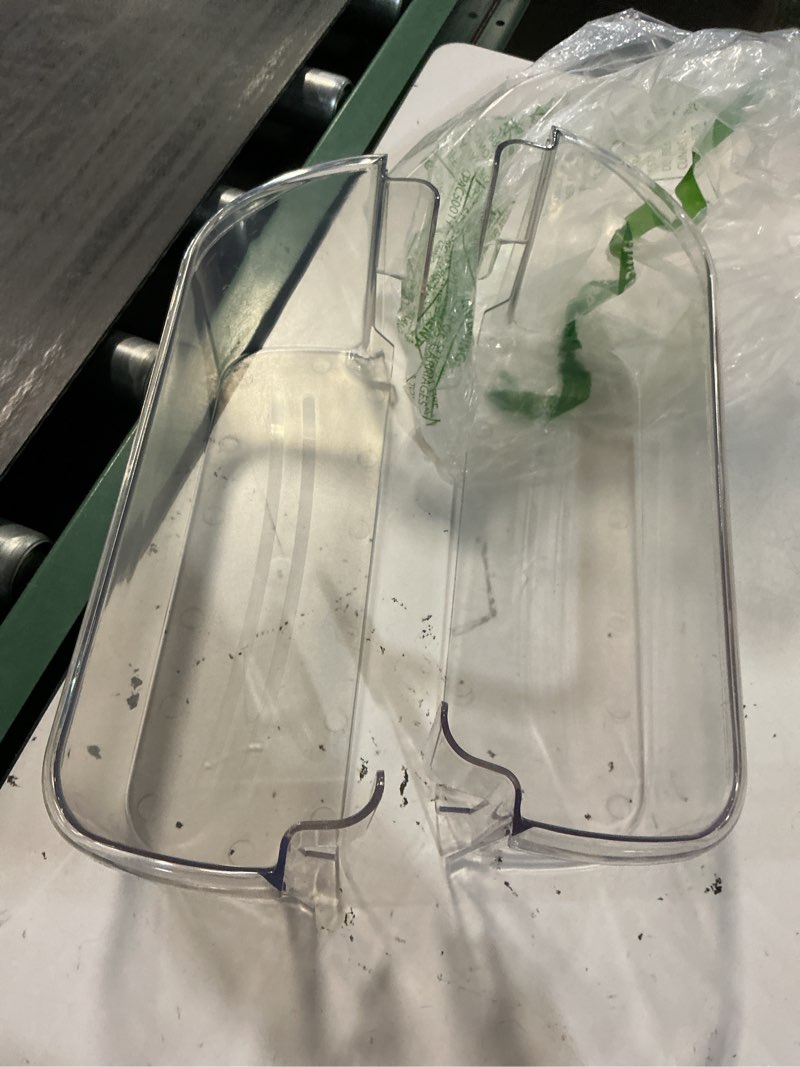Condition photo showing Good Condition for ami parts 240363702 refrigerator door bin side shelf fit for frigi-daire, ken-more refrigerator - replaces 240363704, 240363705, 240363708, ap2116106, ps430207 (2 pack)