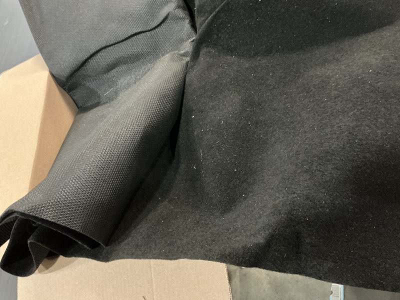 Condition photo showing As Is for speaker grill cloth,acoustic fabric,3d speaker fabric repair for speaker,home/stage speakers,audio panels,speaker cloth (22inchx54inch, black)