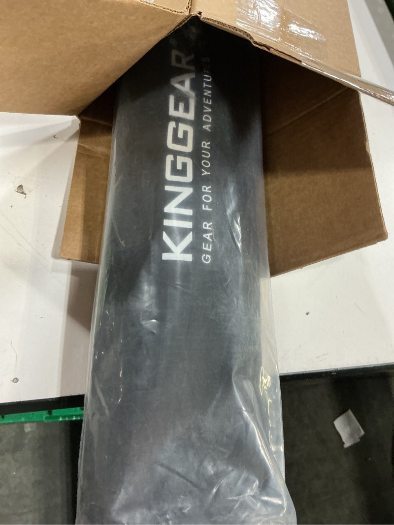 Condition photo showing Good Condition for kinggear tpc 100% carbon fiber hiking poles, telescopic retractable nordic trekking poles, ultra lightweight nordic walking stick, metal flip locks, cork and extended eva handle ultramarine
