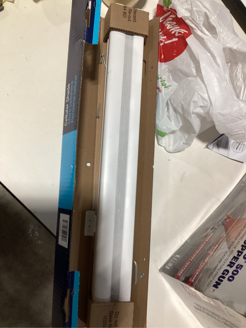 Condition photo showing Good Condition for levolor 30-in x 72-in snow blackout cordless cellular shade