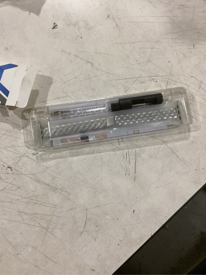 Condition photo showing Good Condition for melyis slim metal band fits apple watch bands for women 42mm(series 11/10) 40mm 41mm 38mm, stainless steel iwatch bands for women, dressy band for apple watch series 11 10 9 se 8 7 6 5 4, silver silver 42mm(series11/10)/38mm/40mm/41mm