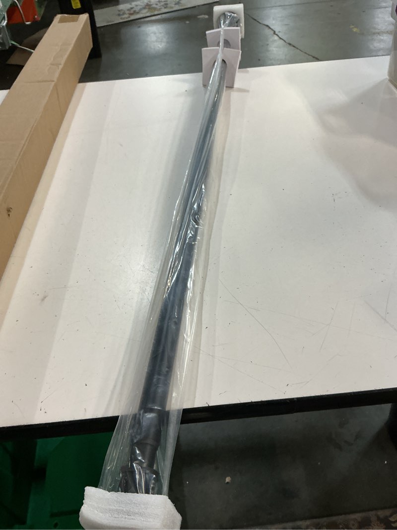Condition photo showing New/Like New for byondeth curtain rods for windows 16 to 144 inches adjustable length 1 inch diameter window curtain rod with aluminium finials, black black 16" to 144"