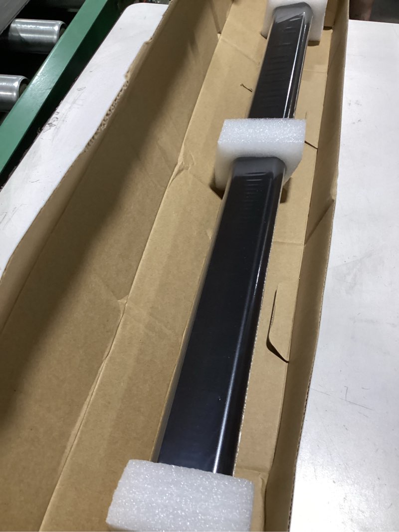 Condition photo showing New/Like New for pipe stair handrail black hand rail for indoor & outdoor steps metal handrail for indoor stairs stair railing with wall return heavy-duty support railing for stairs & porches (3ft)