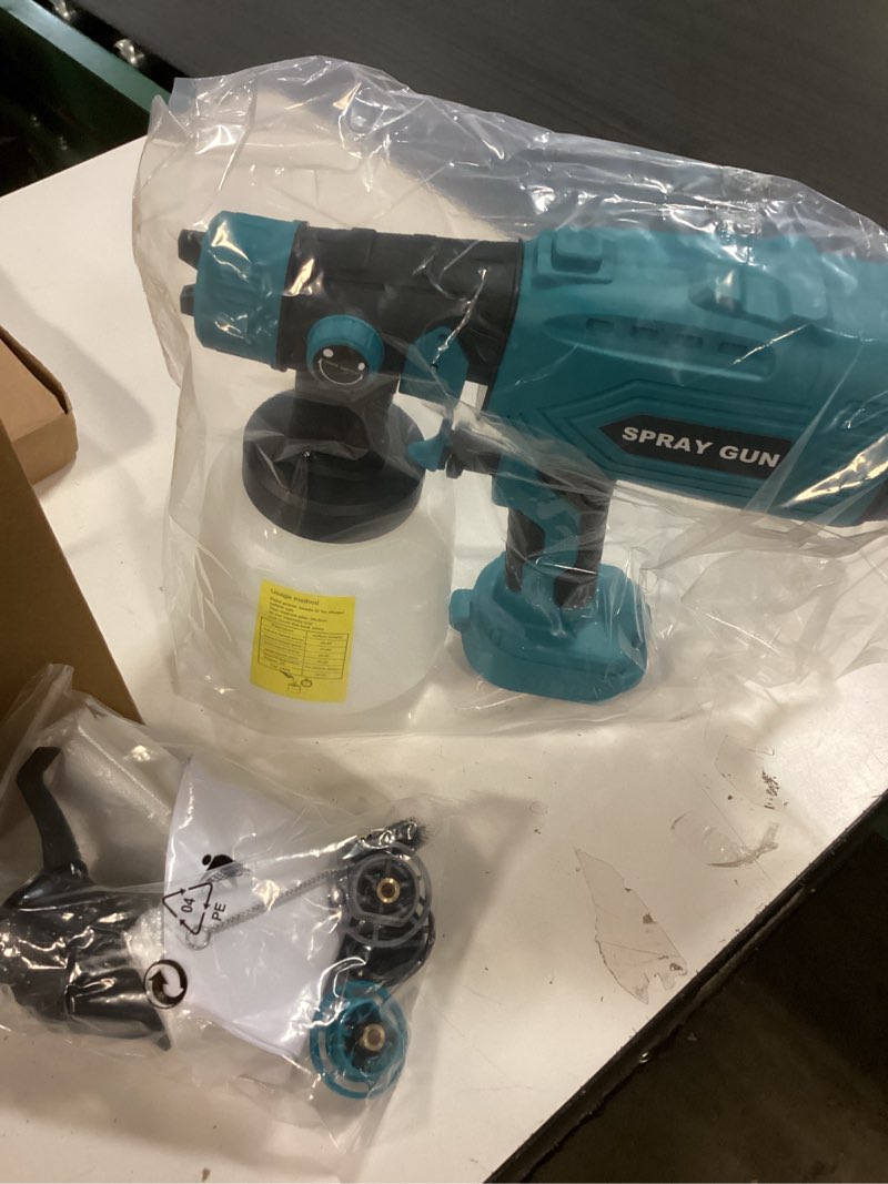 Condition photo showing Good Condition for Paint Sprayer Compatible with Makita 18V Li-ion Battery, 200W HVLP Spray Paint Gun Tool,Copper Nozzle, Easy to Clean, for Furniture, Fence, Walls, Ceiling, Door etc. (No Battery) for Makita
