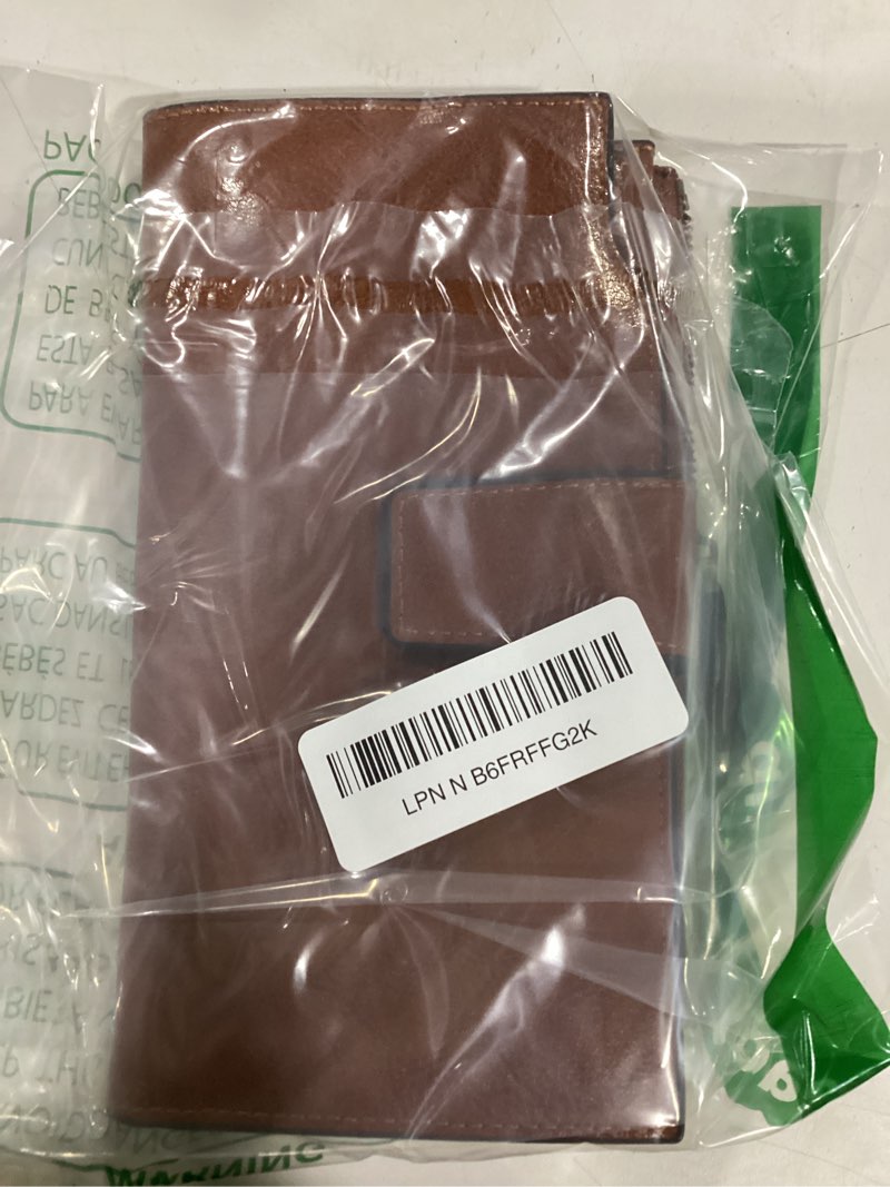 Condition photo showing Good Condition for sendefn women leather wallets rfid blocking clutch card holder ladies purse with zipper pocket a-brown