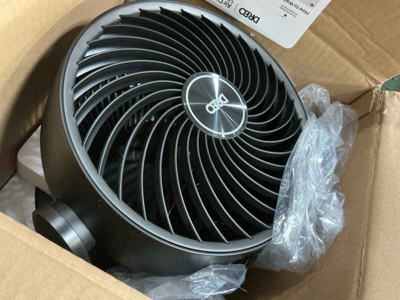 Condition photo showing Good Condition for Dreo Fan for Bedroom, 12 Inches, 70ft Powerful Airflow, 28db Quiet Table Air Circulator Fans for Whole Room, 120° Adjustable Tilt, 3 Speeds, Desktop Fan for Home, Office, Kitchen