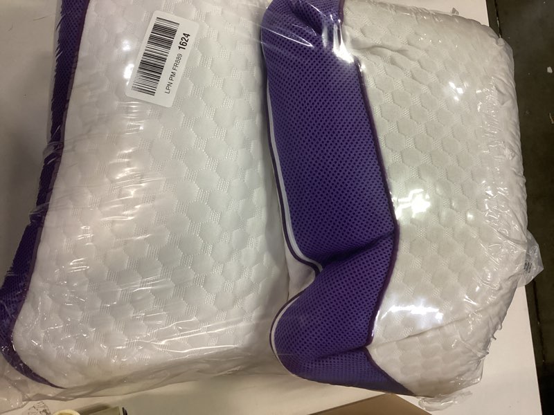 Condition photo showing Good Condition for HOMELAB Adjustable Shredded Memory Foam Pillow King Size, Cooling Bed Pillow for Sleeping with Removable Cover, Medium Pillow for Side Stomach & Back Sleepers, 1 Pack 20"x34" King(Pack of 1) White