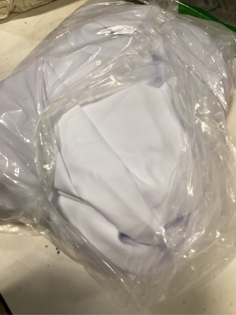 Condition photo showing Good Condition for 10ft x 8ft white backdrop curtains white drape for photography photo booth backdrop wedding thick solid fabric cloth 2 panels 5ft x 8ft white 5ft x 8ft 2 panels