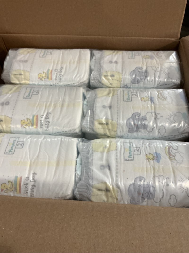 Condition photo showing New/Like New for Pampers Swaddlers Diapers Size 2  186 Count (Select for More Options)