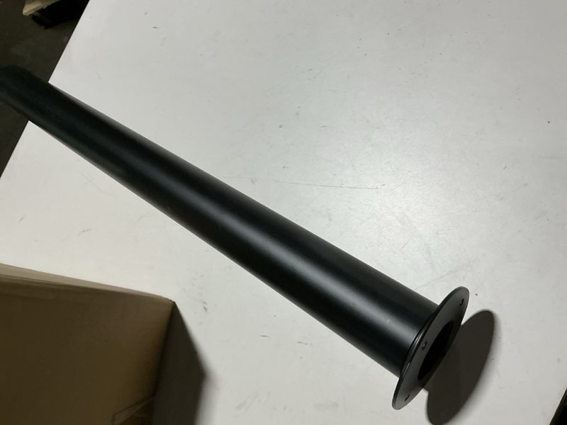 Condition photo showing As Is for Adjustable Metal Table Leg, Desk Legs 28-43 inch, 1 Pc Folding Office Table Legs Kitchen Furniture Worktop Support Legs Black 1 pc Black