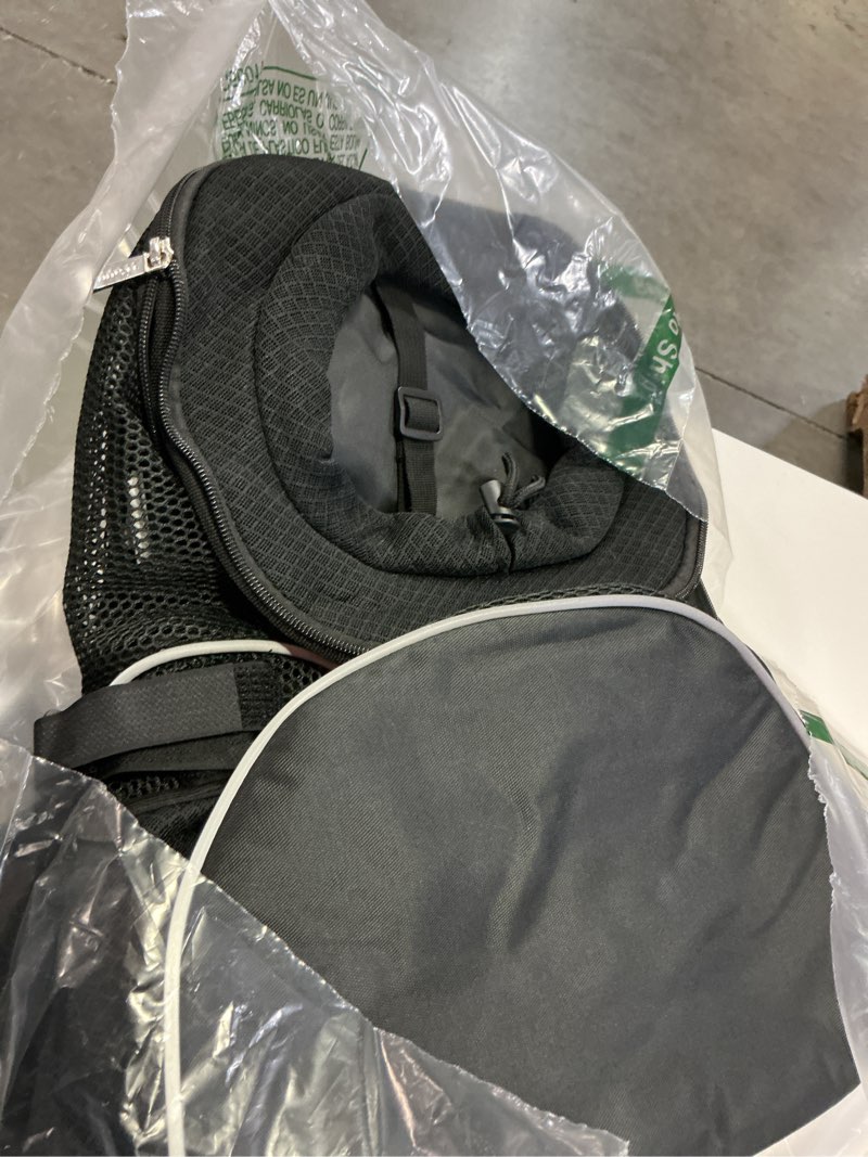 Condition photo showing Good Condition for woyyho pet dog carrier backpack small dog front backpack ventilated mesh dog travel back pack with safety belt for travel hiking cycling outdoor adventures (size l: 10-14 lbs, black) black large(10-14lbs)