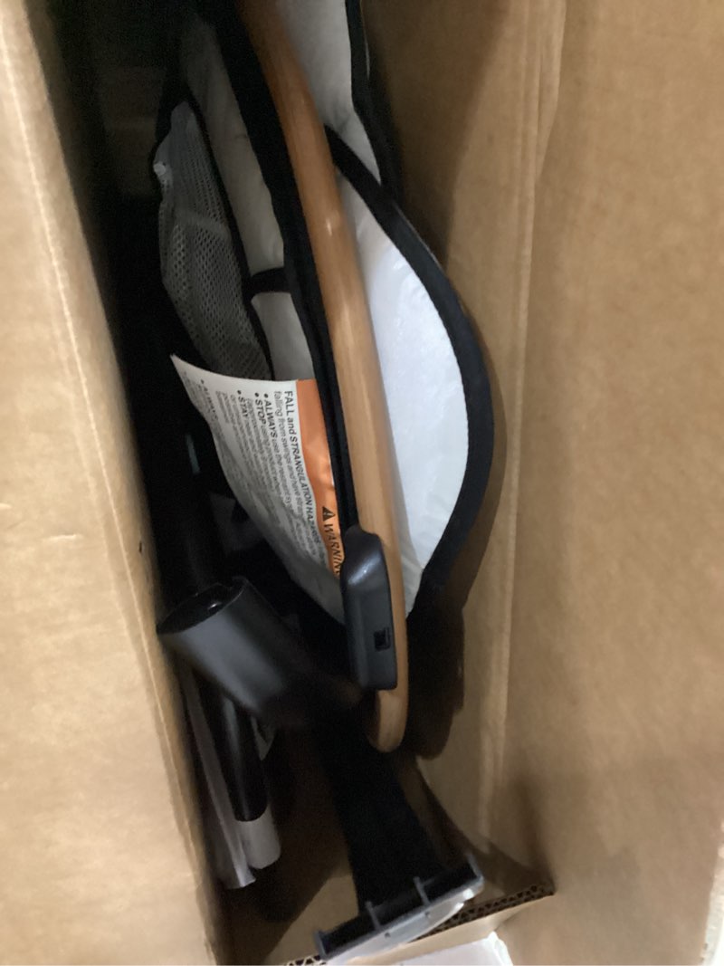 Condition photo showing As Is for Angelbliss Baby Swing with Cry Detection, Side-to-Side Electric Swing with 5 Speeds, 180° Rotation, Indoor for Infants and Toddlers (Black)