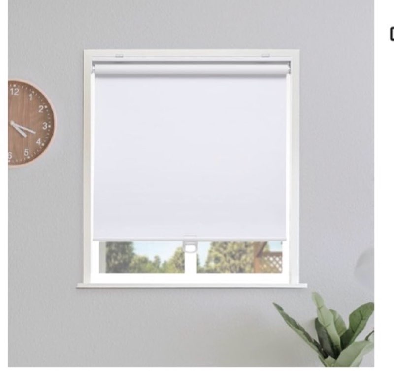 Sunoff Blackout Roller Shades Blinds Cordless for Windows Pull Down Room Darkening Door Blinds with 