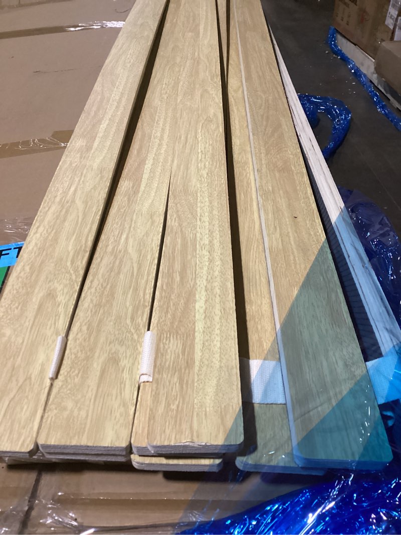 Condition photo showing As Is for meliusly slatsure queen size bunkie board – heavy duty vertical bed slats & foldable wooden support board for sagging mattress or platform bed frame, box spring alternative and replacement queen (60x79'')