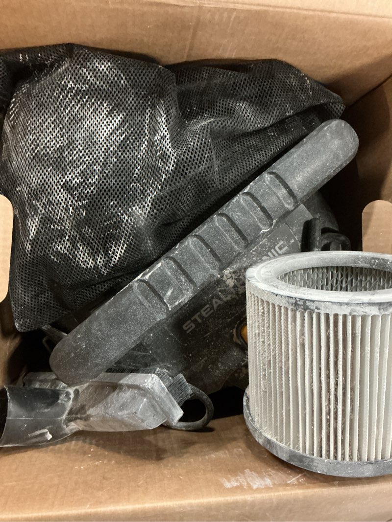 Condition photo showing As Is for (demagned )dewalt stealthsonic quiet 6-gallons 4-hp corded wet/dry shop vacuum with accessories included