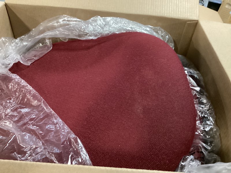 Condition photo showing Good Condition for BOSS Office Products Perfect Posture Delux Fabric Task Chair Without Arms in Burgundy (B315-BY)