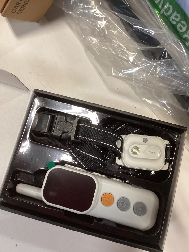 Condition photo showing Good Condition for Dog Shock Collar - 3300 FT Dog Training Collar with Remote, IP67 Waterproof, 4 Training Modes Lighting, Beep, Vibration, Safe Shock, Dual Channel E-Collar with Safety Lock for All Breed (8-120LBs) White